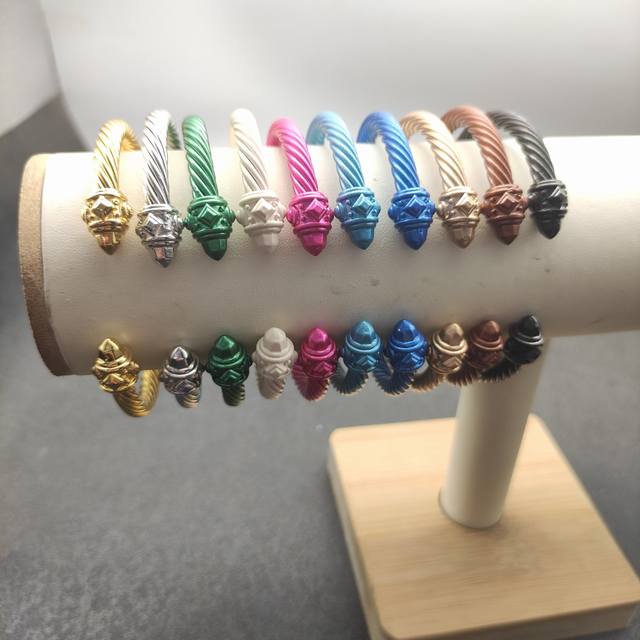 New Arrival David Yurman 5Mm Color Spray-Painted Bracelet. Recommended For Wrist