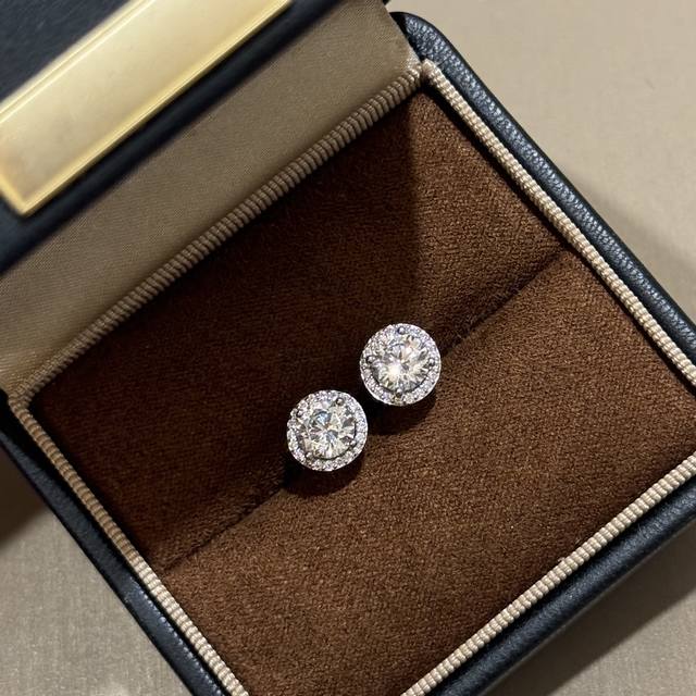 Sy057 T-Brand Round Diamond Classic Bestseller, 1-Carat Diamond Earring, Perfect