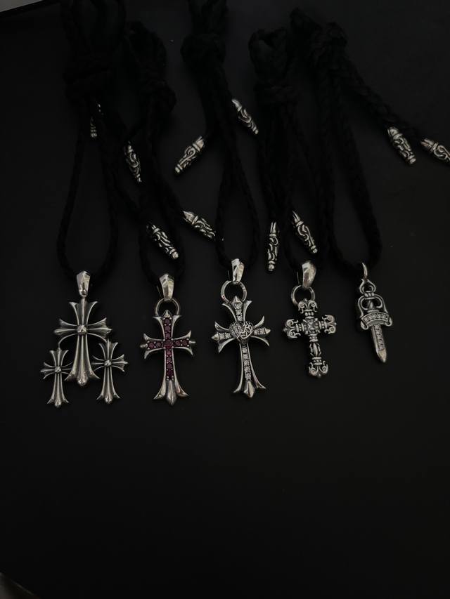 Chrome Hearts Leather Cord Necklace
