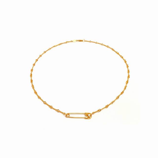 Does Not Include A Pendant. Chrome Hearts Cross Heart Gold-Plated Diamond-Studde