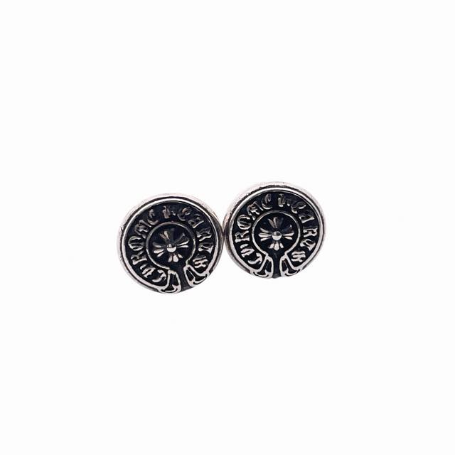 Chrome Hearts Horseshoe Earrings Pure Silver Material, Vintage Style. Excellent