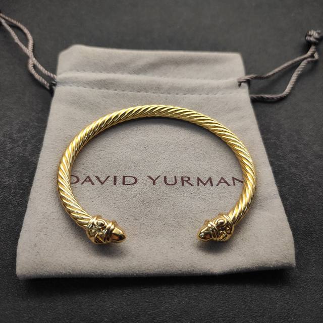 New Arrival David Yurman 5Mm Color Spray-Painted Gold Bracelet. Recommended For