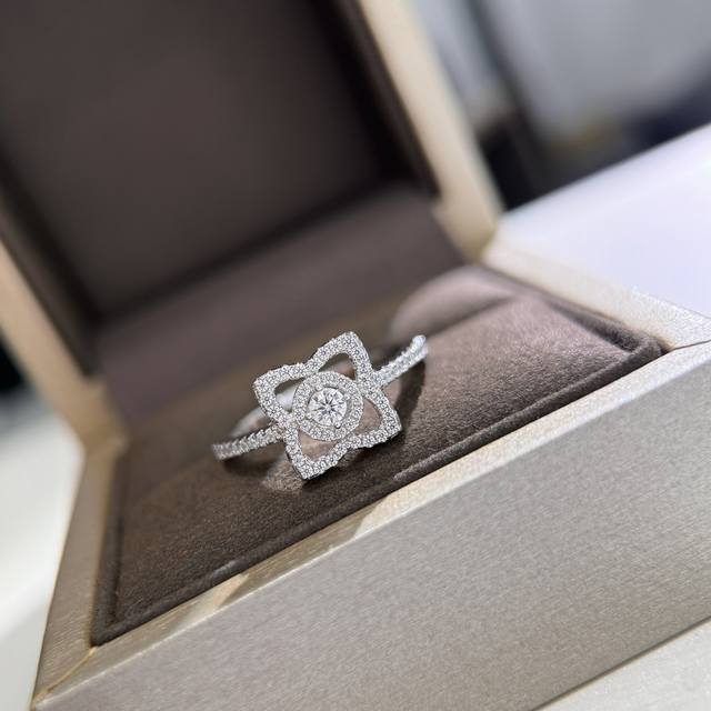 A2259 De Lotus Hollow Ring, Selected German Imported S925 Pure Silver Material W