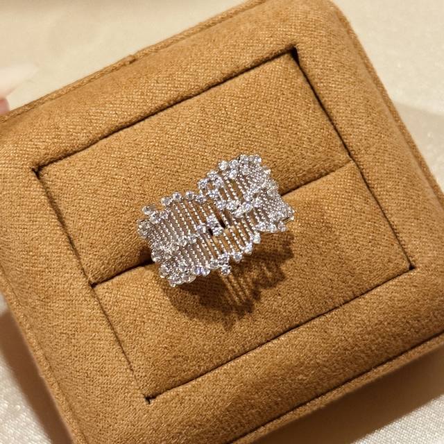 A5869 Vintage-Inspired Design With Scattered Diamonds, Lace Details, And A Ring