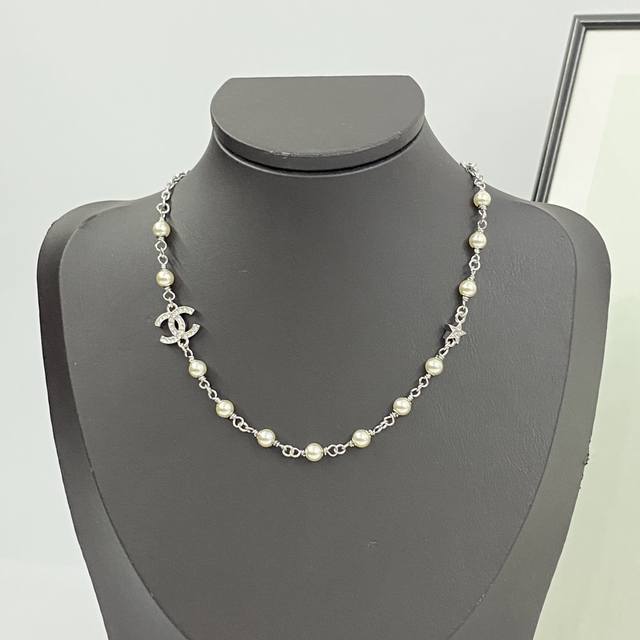 Chanel Necklace Bestseller Now Available In New Styles Chan 25 Silver Crystal St