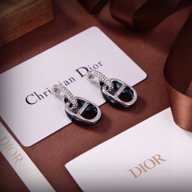 Dior Cd Letter Stud Earrings, New Arrival At The Counter, Absolutely Stunning, E