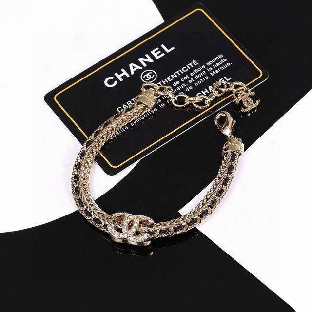 Chanel Small Chanel Leather Belt Bracelet High-End Quality, Same Material As The