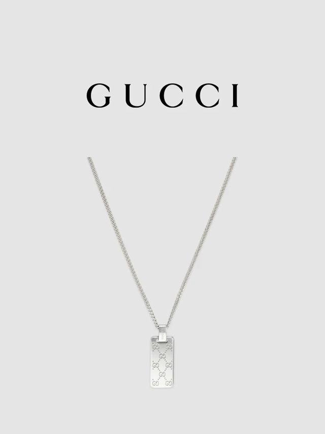 New Arrival] Gucci Signature Series Gg Logo Silver And Gold Necklace