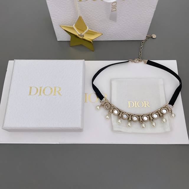 Our Product D Multi-Mirrored Bead Woven Strap Choker Z 9400, High-End Price But
