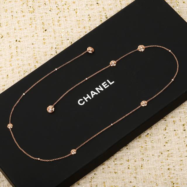 Our Creation Camellia Necklace, Customizable With Real Gold And Diamonds, Only A