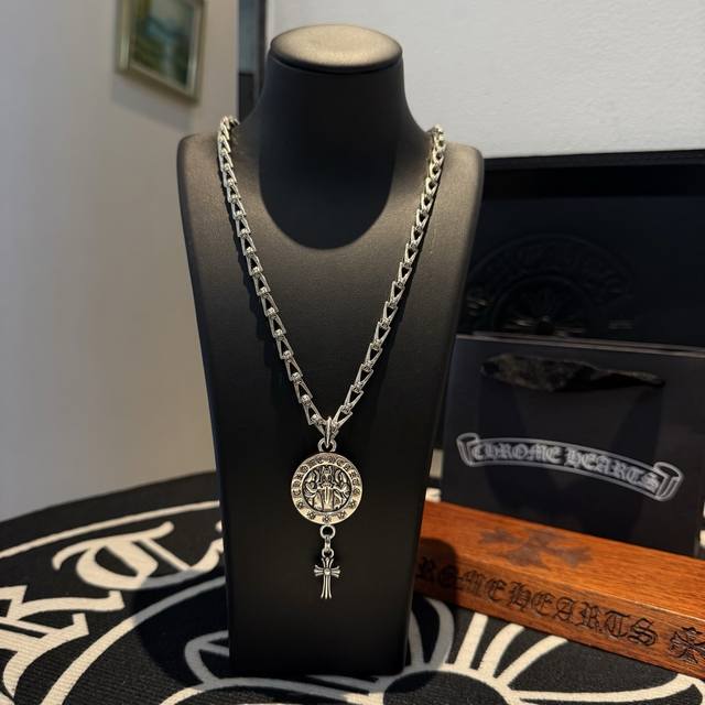 New Arrival, Counter Quality Chrome Hearts Cross Necklace With Virgin Mary Sword