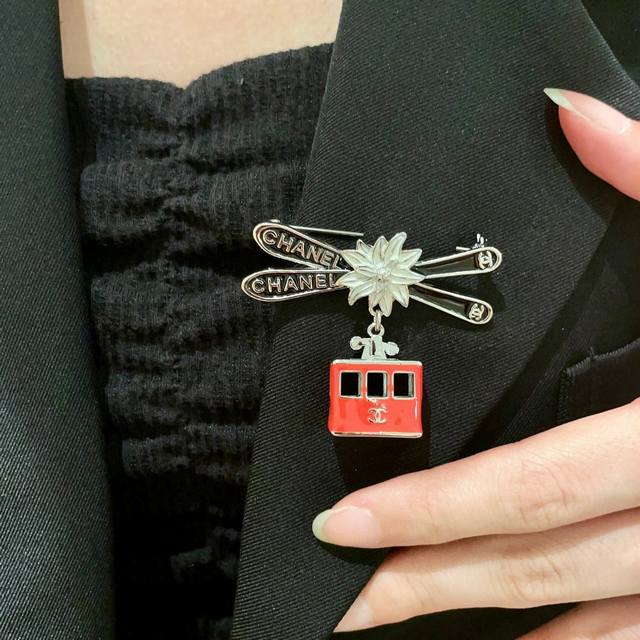 Chanel Letter Double C Brooch