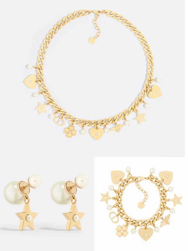 Necklace, Bracelet, Earring Set Dior New Arrival From The Store Beautiful Beyond