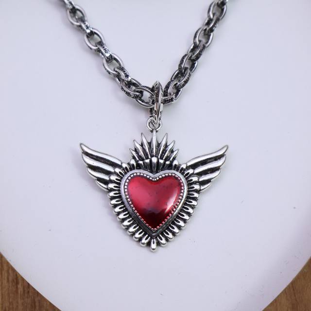 Trendy And Versatile] Classic Best-Selling Letter Chain Necklace. Krosin Heart-S