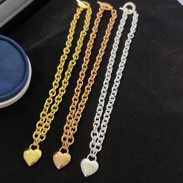 New 3D Heart Large Necklace Return To Tiffany Series Inspired By The Iconic Keyc