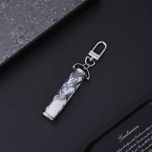Hourglass Keyring With Monogram-Printed Transparent Pendant, Collector's Edition