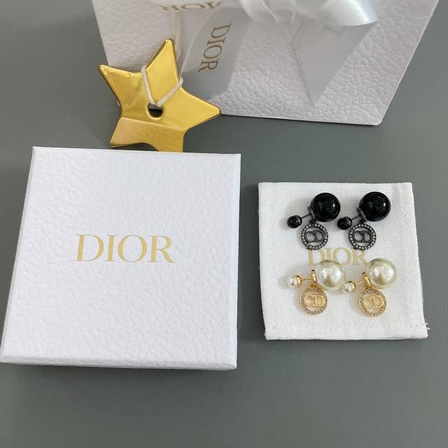 Our Product: Cd Small Circle Diamond Double Pearl Ear Studs Z 4700, Now Availabl