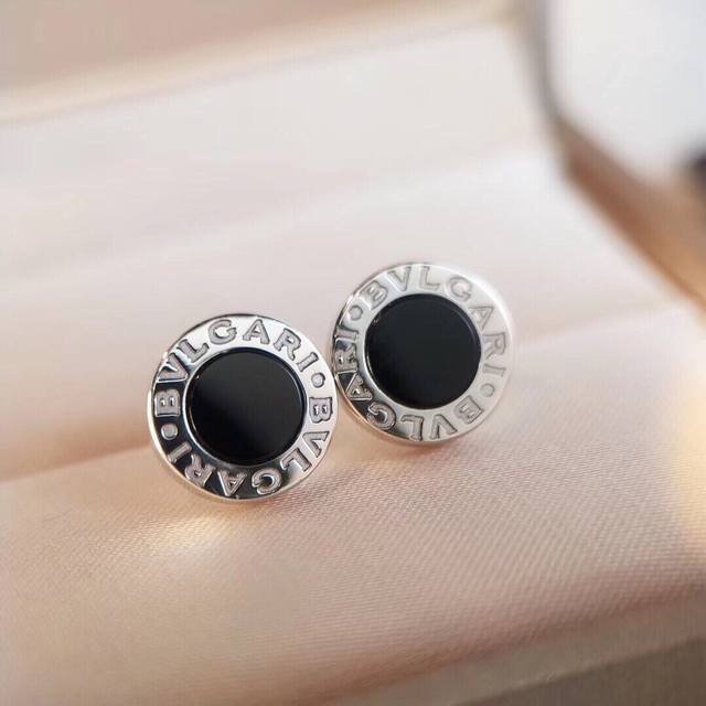 Bv Black And White Natural Stone Bulgari Earrings. Latest Craftsmanship, Upgrade