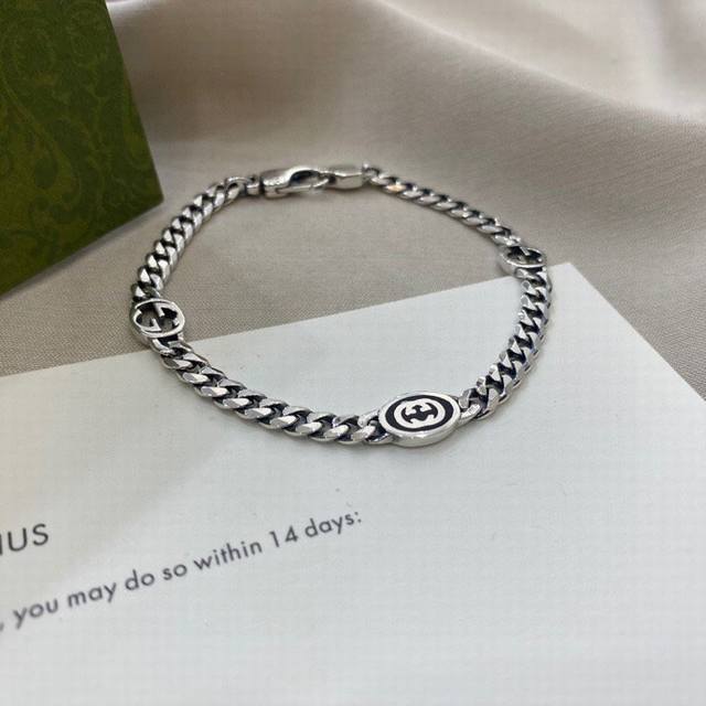 Gucci New Double G Wide Interlocking Bracelet Size: 16Cm, 18Cm, 20Cm