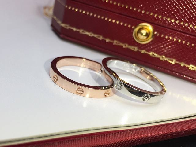 New Screw Ring Cartier Narrow Love Screw Ring~Narrow Design Exudes Elegance And