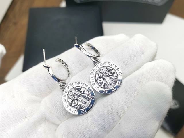 Special Price Croce Heart Angel Round Pendant Earrings