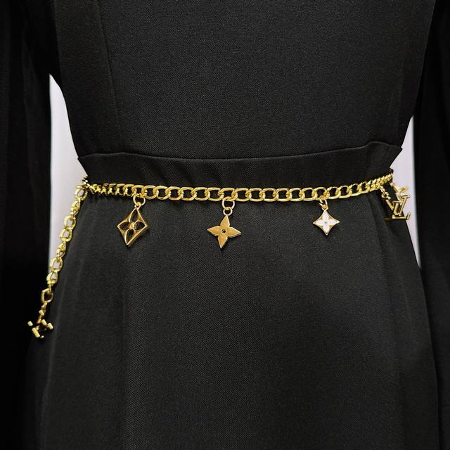 Lv Flower Pendant Waist Chain