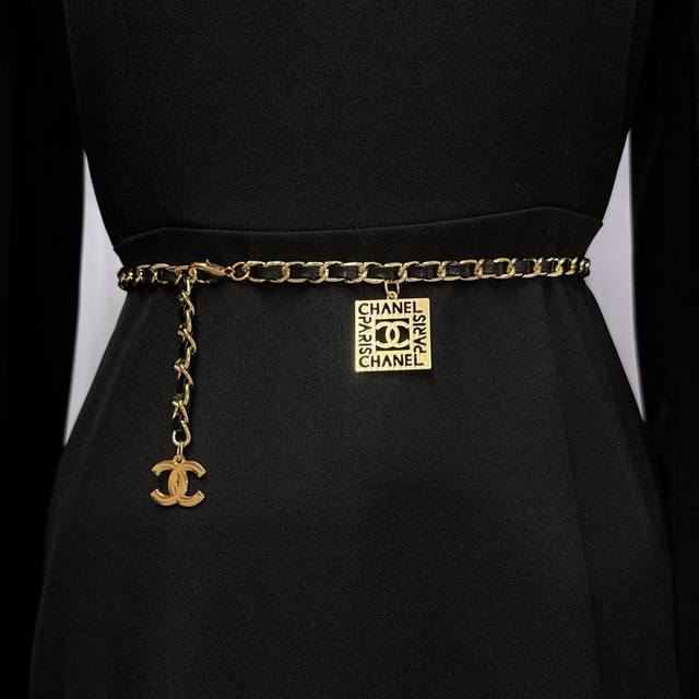 Small Chanel Pendant Braided Chain Waist Chain