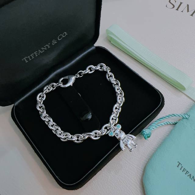 Tiffany & Co. Official Store Fine Silver Version Bracelet Celebrity Same Style V