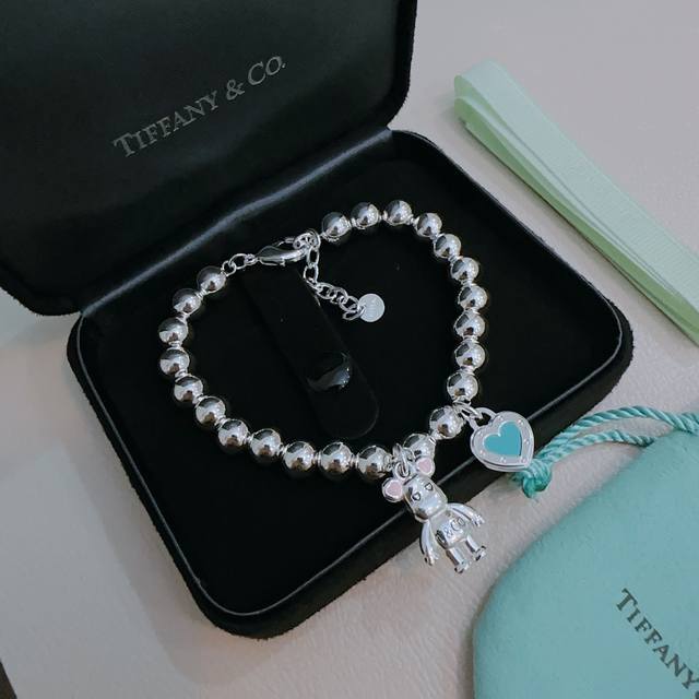 Tiffany Tiffny&Co. Official Store Premium Silver Bracelet Celebrity Edition Vint