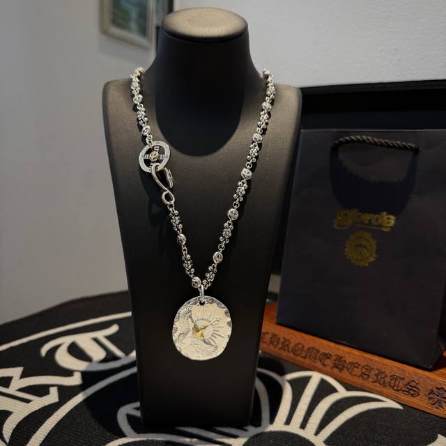 New Arrival Goro's Takahashi Gor Golden Eagle Silver Coin Pendant, Takahashi Cla