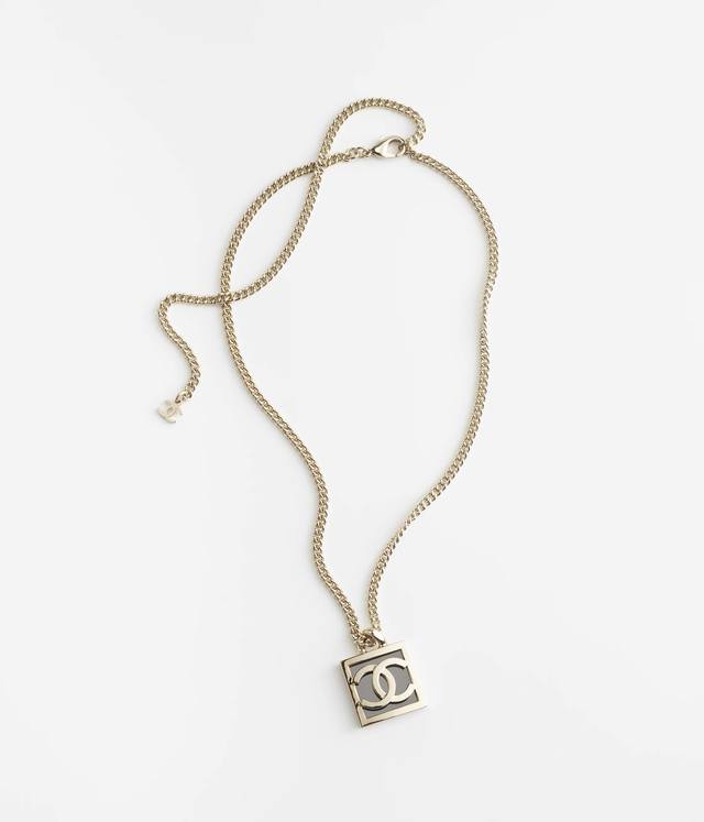 New Chanel Necklace New Chanel Double C Square Necklace Choker Complete Chanel O
