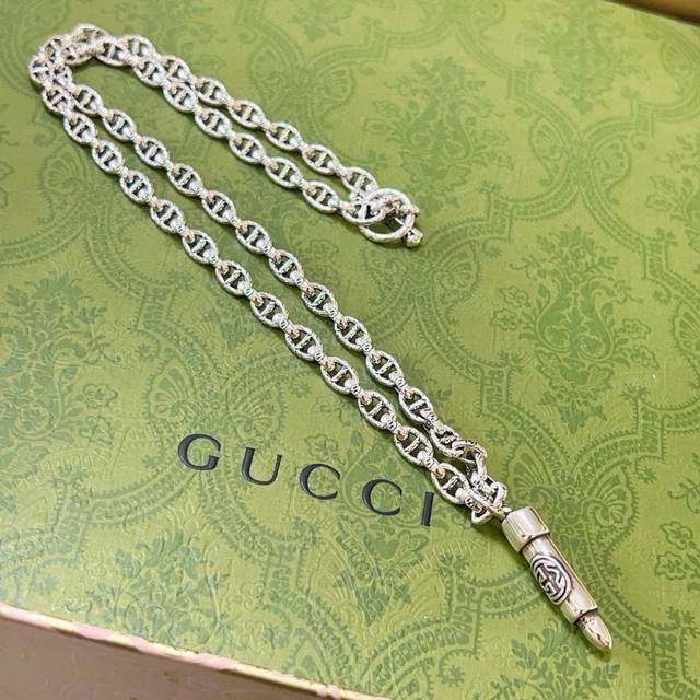 Gucci Necklace Latest Model With Higher-Grade Chain, Celebrity-Style Anger Fores