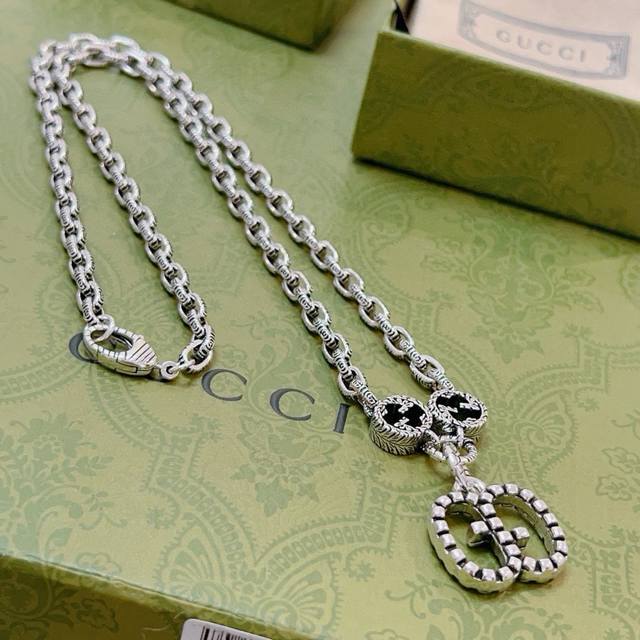 Gucci Necklace Latest Model With Higher-Grade Chain, Celebrity-Inspired Anger Fo