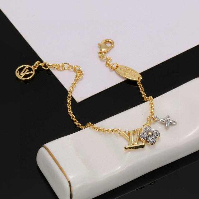 Louis Vuitton Letter Bracelet, Crafted With Exceptional Artistry, Polished Finis