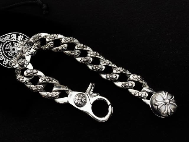 Chrome Hearts High-End Crocodile Men's Bracelet, Available In 22 Cm, Other Sizes