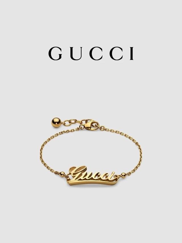 Gucci Handwritten Logo Bracelet
