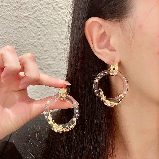 Chanel Vintage Double C Earrings. Chanel's Classic Design Truly Needs No Introdu