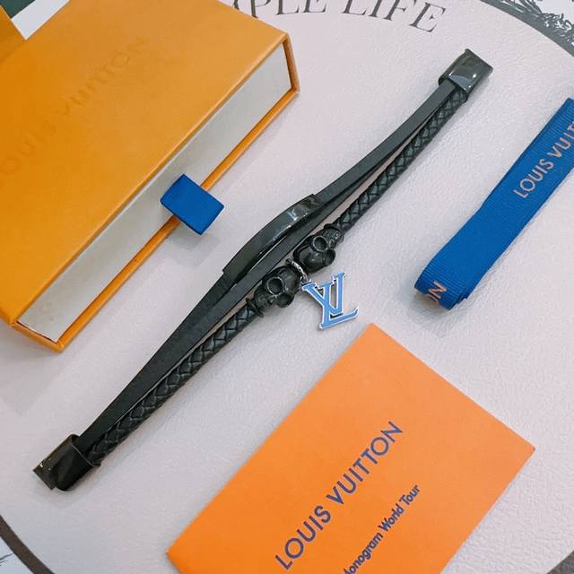 Louis Vuitton Lv Genuine Leather Bracelet, New Arrivals From The Official Store,