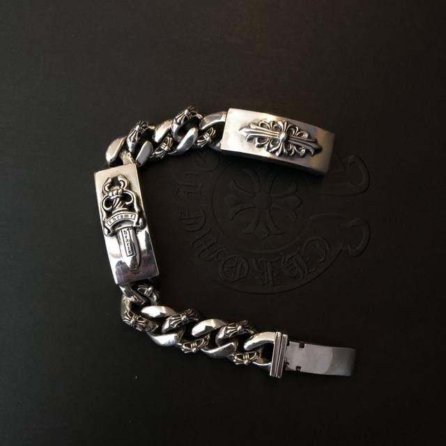 Chrome Hearts Chrome Heart Bracelet Sword And Cross Flower Vintage-Style Bracele