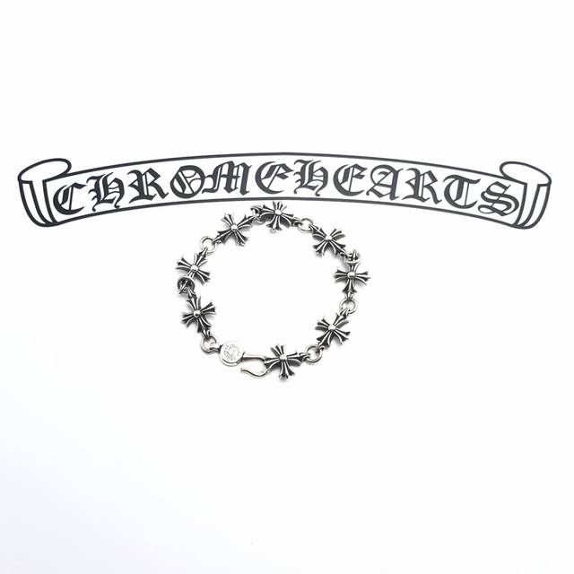 Chrome Hearts Chrome Hearts Cross Flower Bracelet.
