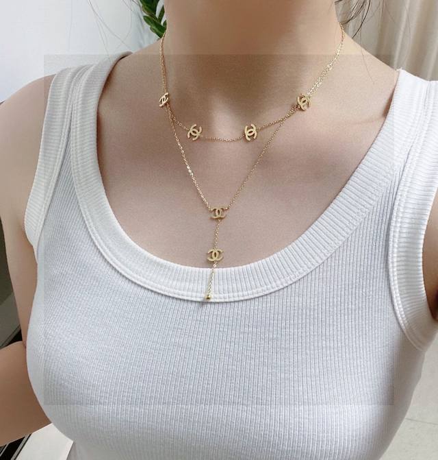 Chanel's Latest Double-Layer Necklace Is Ultra-Unique, With Stainless Steel That
