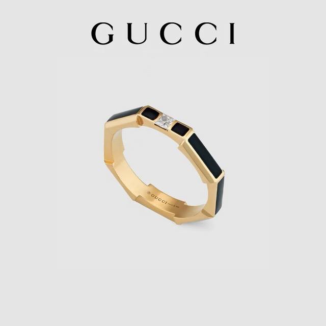 Gucci Link To Love Series Enamel Diamond Ring For Women And Men, Sizes 6-11