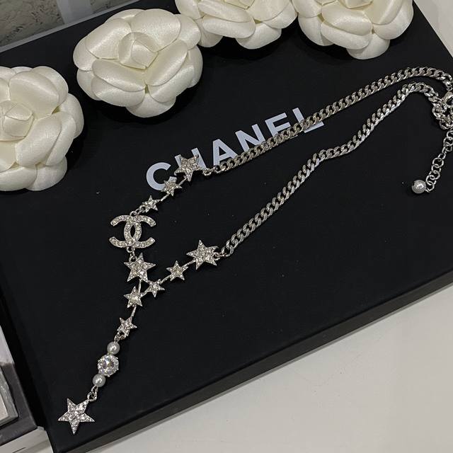 This Season's Must-Have! Chanel Comet Double C Long Necklace: Extremely Intricat