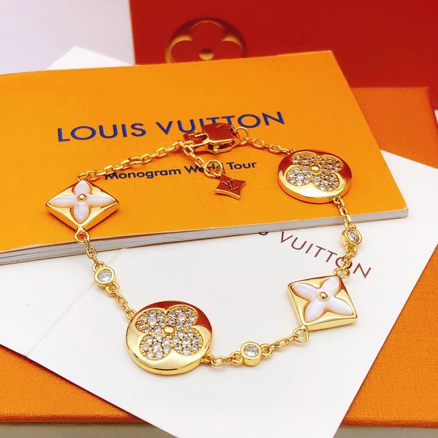 Lsl0176 Lv* Latest White Pearl Mother-Of-Pearl Bracelet, Consistent Zp Brass Mat