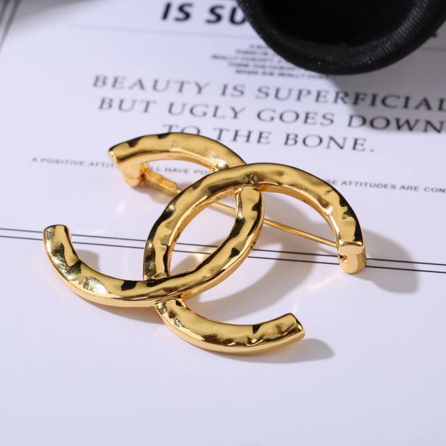 Chanel Autumn/Winter Collection Diamond Double C Brooch, A Uniquely Designed Pie