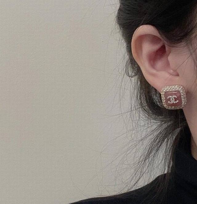Chanel Sugar Cube Diamond Stud Earrings, Candy Colors That Are Super Versatile.