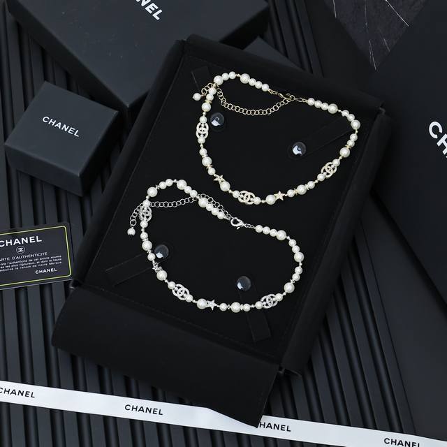 Chanel Letter Star Pearl Necklace The Chanel Pearl Necklace Is Absolutely Full O