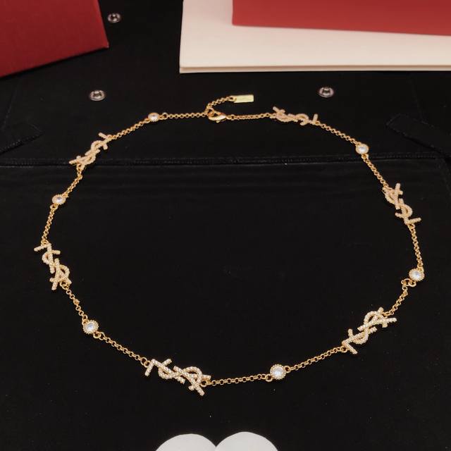 Id Yxl0018 Yvessaintlauren*Latest Necklace Made Of Zp Brass