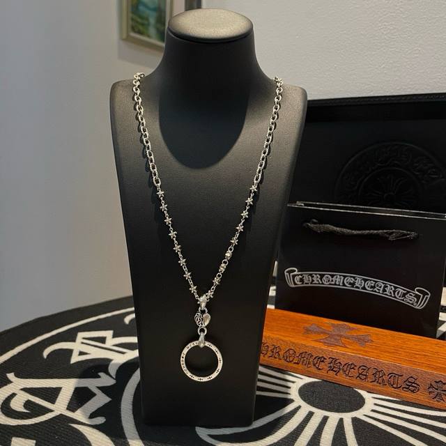 New Arrival, Counter Quality Chrome Hearts Classic Five-Star Flower Necklace Wit