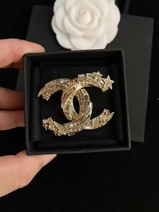 Gold Czech Crystals Have High Production Costs. New Arrival: Chanel-Style Double